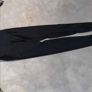 Black lulu shiny leggings